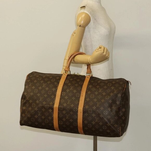 LOUIS VUITTON Monogram Keepall 55 Boston Bag - Picture 1 of 15